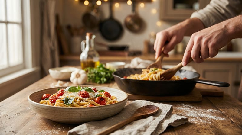 Pasta with Meat & Tuna