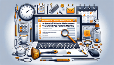 10 Essential Website Maintenance Tasks You Should Perform Monthly