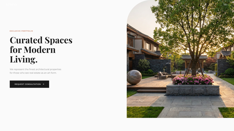 Lumina Real Estate - Luxury Single-Page