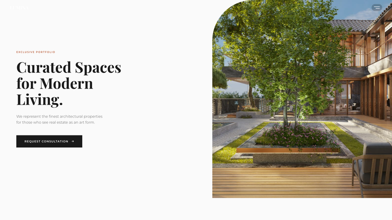 Lumina Real Estate - Luxury Single-Page
