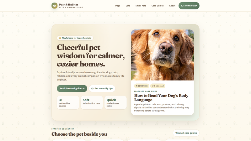 Paw & Habitat &mdash; Pets & Animals Blog