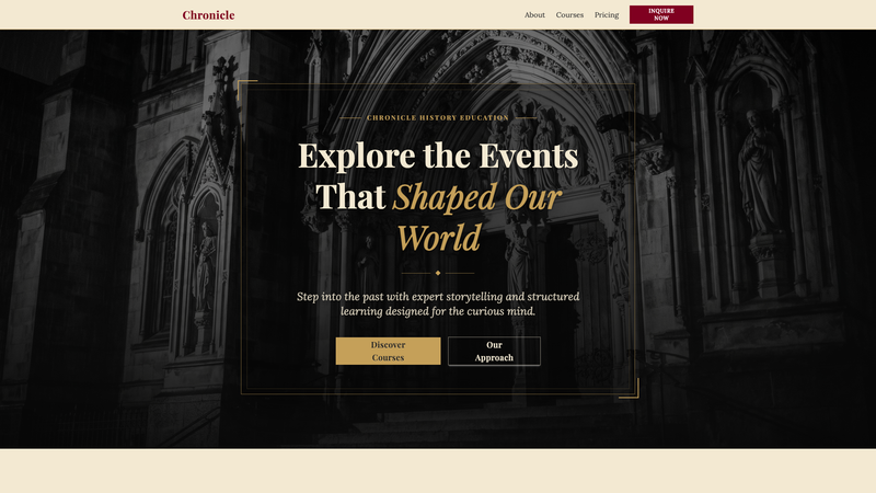 Chronicle History Education