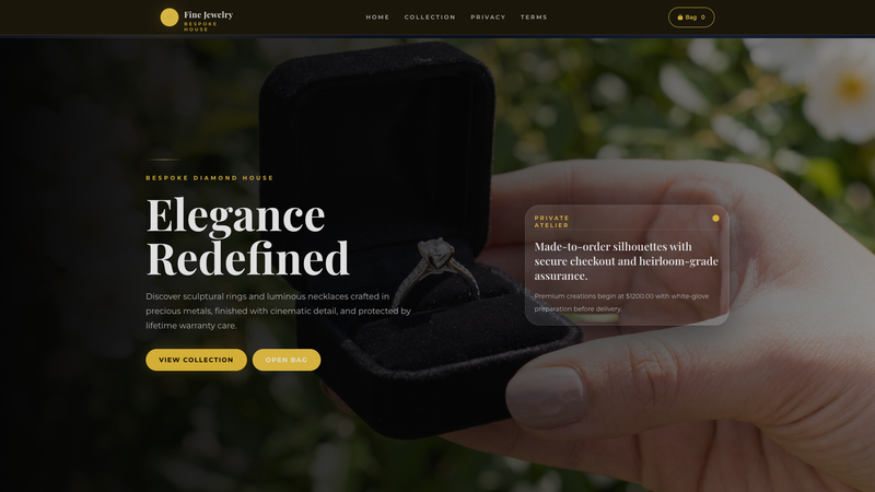 Fine Jewelry Ecommerce