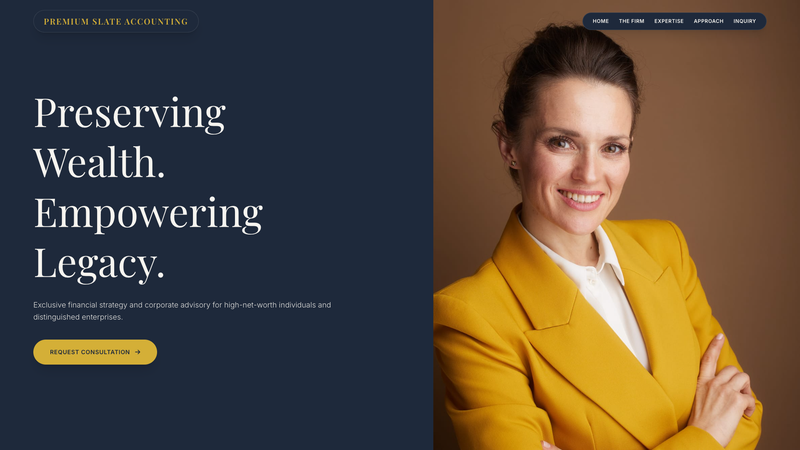 Premium Slate Accounting Single-Page