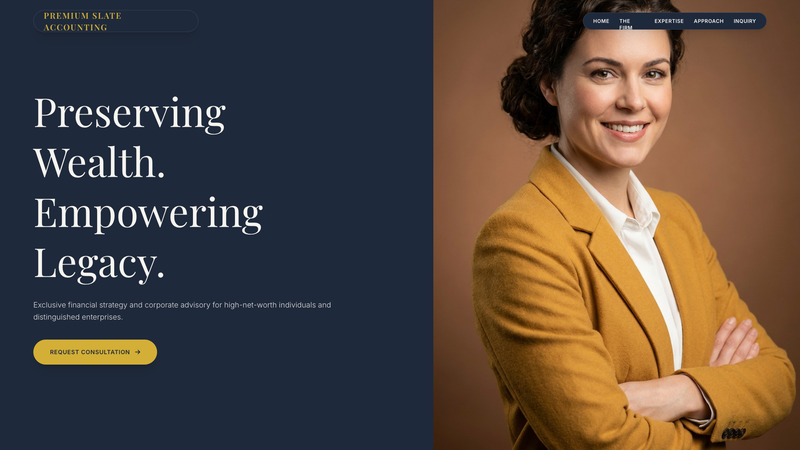 Premium Slate Accounting Single-Page