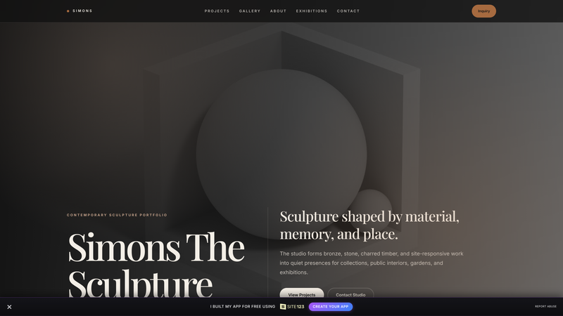 Simons the Sculpture &mdash; Contemporary Studio Portfolio