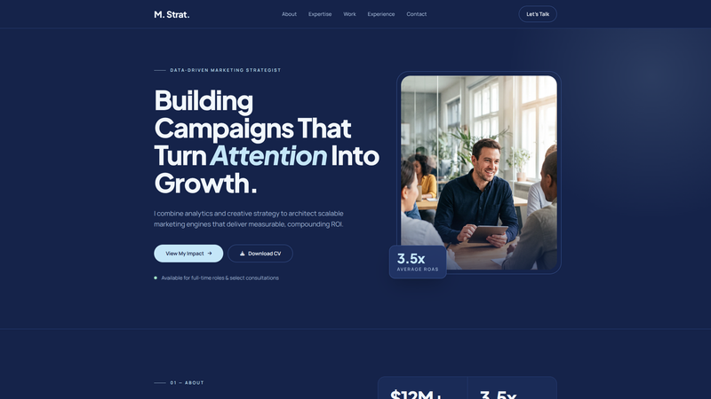 Data-Driven Marketing Strategist CV