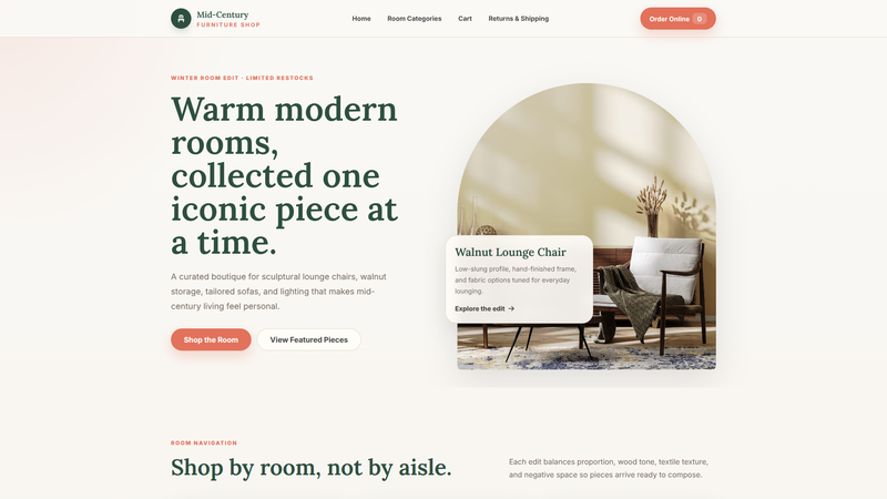 Mid-Century Furniture Shop