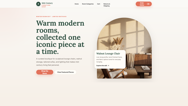 Mid-Century Furniture Shop