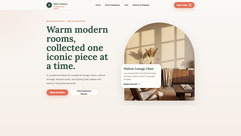 Mid-Century Furniture Shop