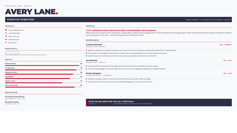 Creative Director Resume