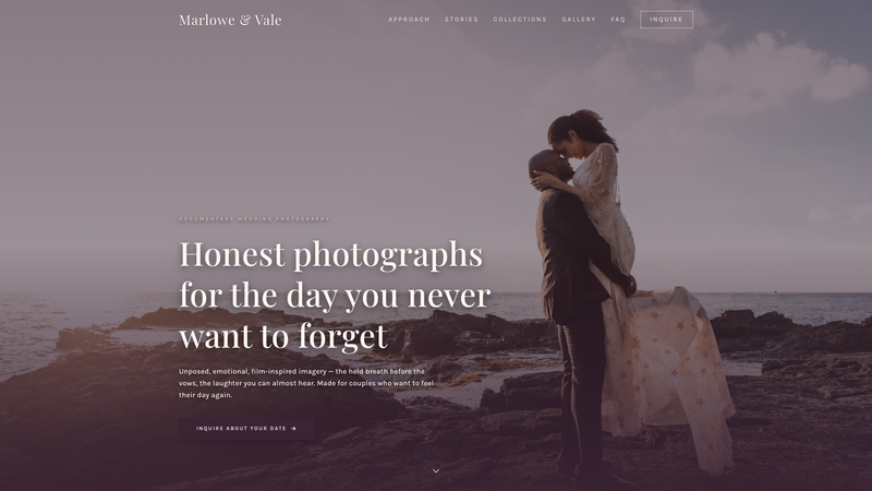 Wedding Photography One-Pager