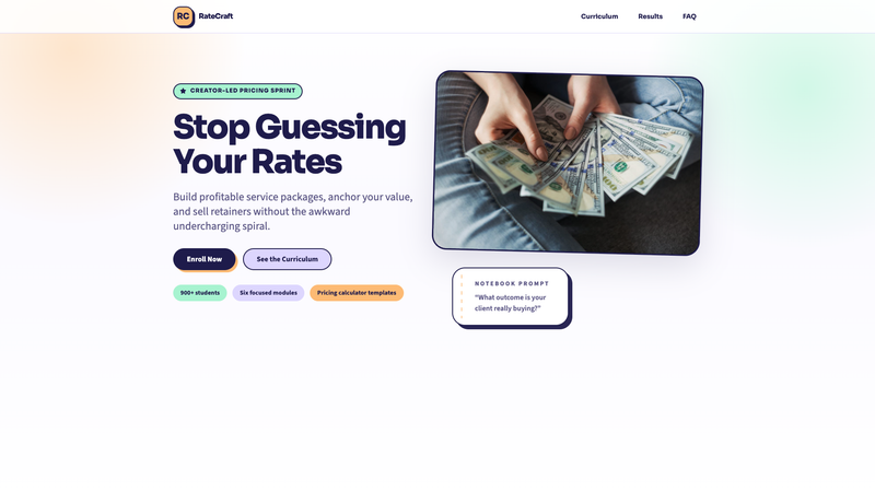 Online Course Enrollment Landing Page