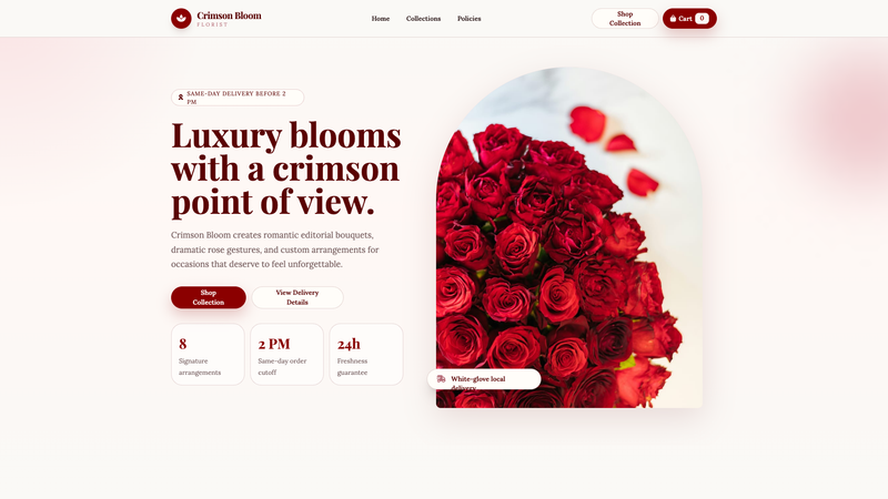 Crimson Bloom Florist