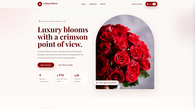 Crimson Bloom Florist