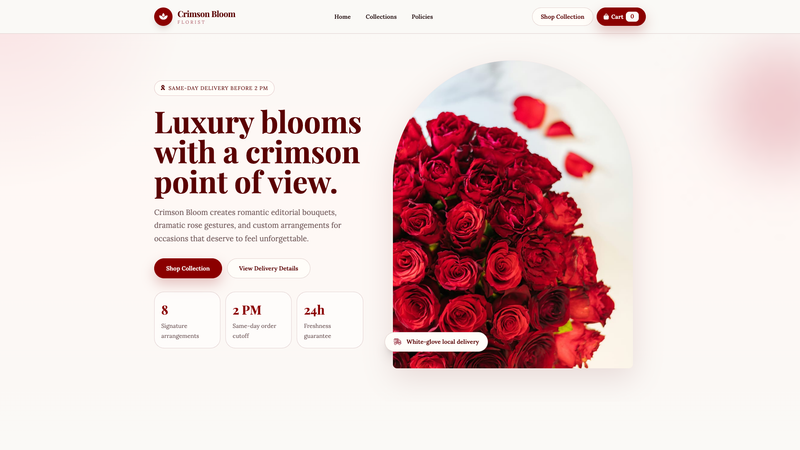 Crimson Bloom Florist