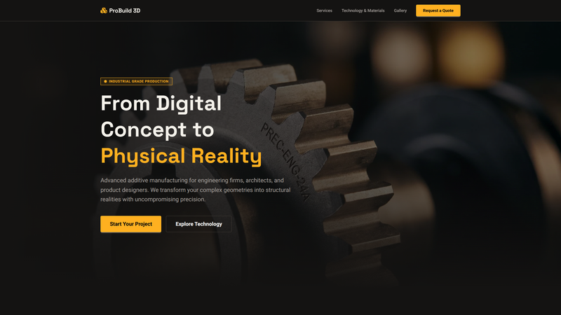 ProBuild 3D Manufacturing