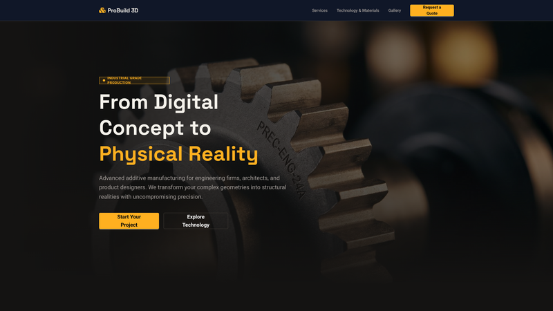 ProBuild 3D Manufacturing