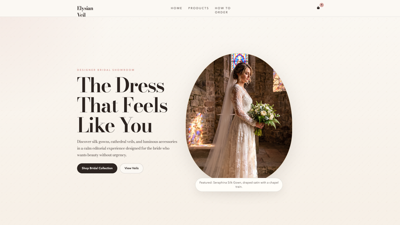 Elysian Veil &mdash; Luxury Wedding Dresses Store