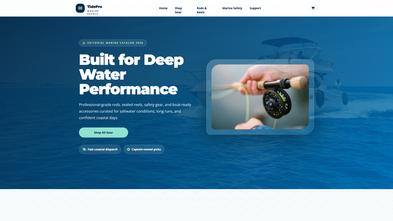 TidePro Marine Supply Premium Online Store