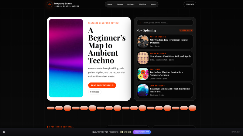 Frequency Journal &mdash; Modern Music Genres Blog