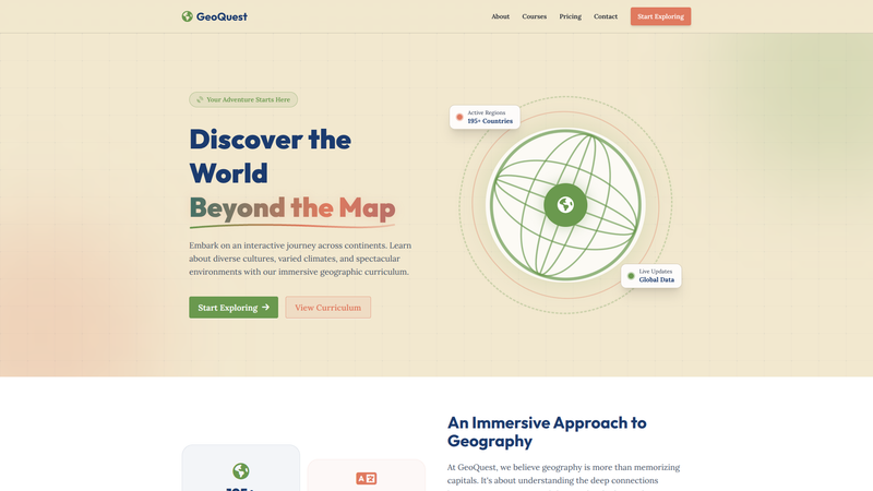 GeoQuest Explorer Learning Site