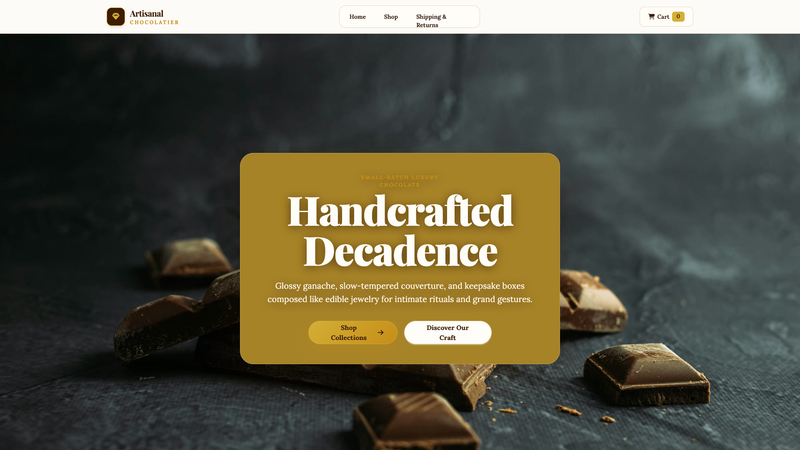 Artisanal Chocolatier Store