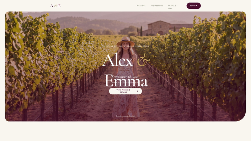 Vineyard Elegance Wedding