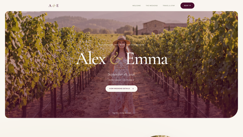 Vineyard Elegance Wedding