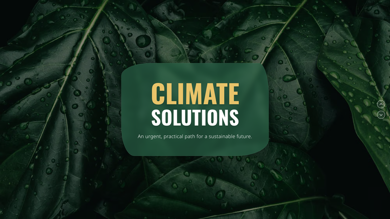 Climate Solutions Investor Deck