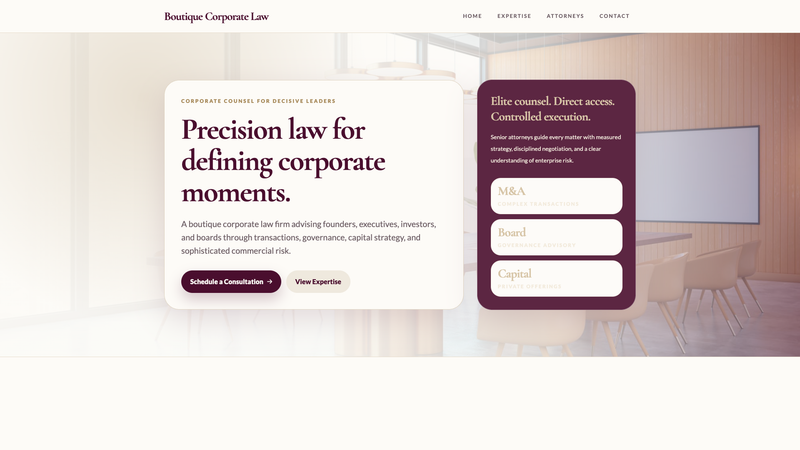 Boutique Corporate Law