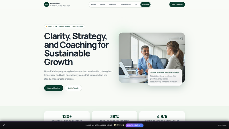 GreenPath Consulting Agency One-Pager