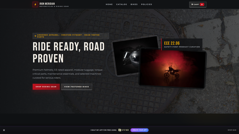 Iron Meridian &mdash; Motorcycles & Riding Gear Store