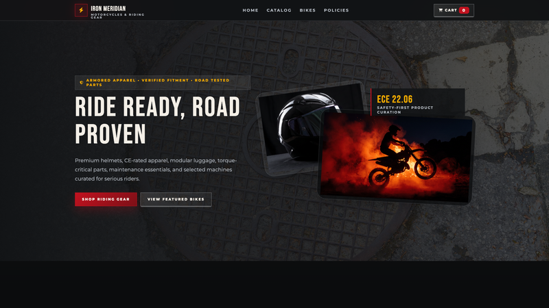 Iron Meridian &mdash; Motorcycles & Riding Gear Store