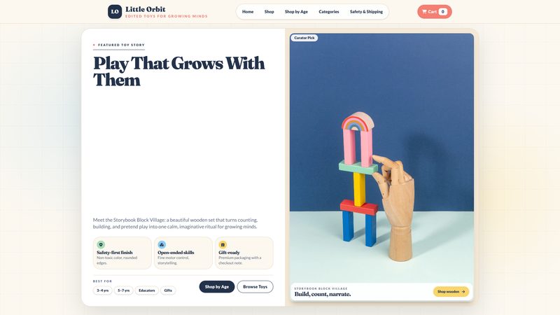 Little Orbit &mdash; Premium Kids&rsquo; Toys Online Store