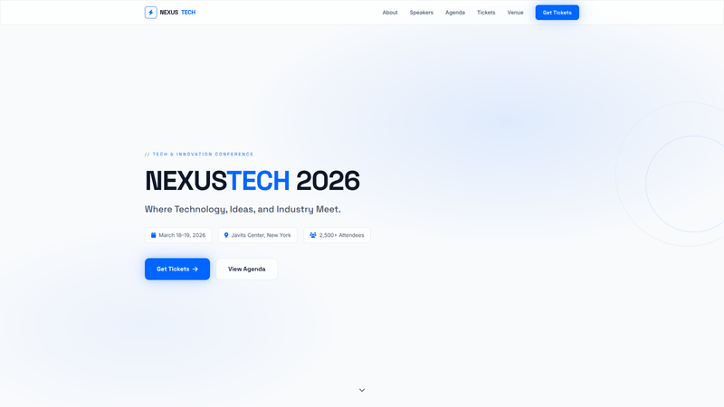NexusTech Conference One-Pager
