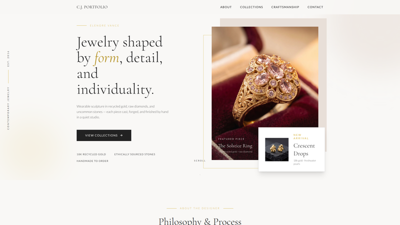 Contemporary Jewelry Portfolio