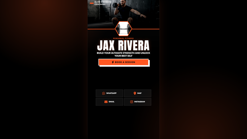 Personal Fitness Coach Card