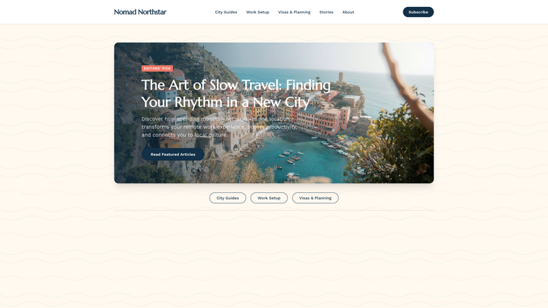 Nomad Northstar &mdash; Remote Work & Travel Blog