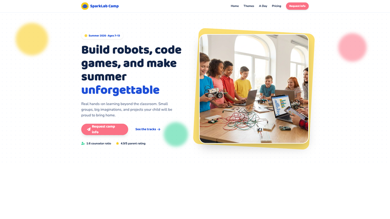 Children's STEM Camp One-Pager