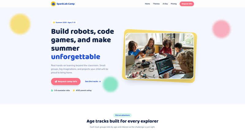 Children's STEM Camp One-Pager