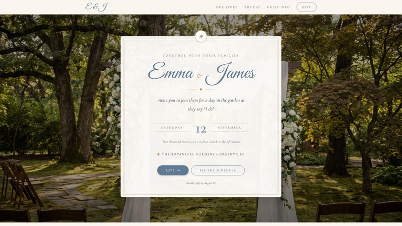 Botanical Garden Wedding
