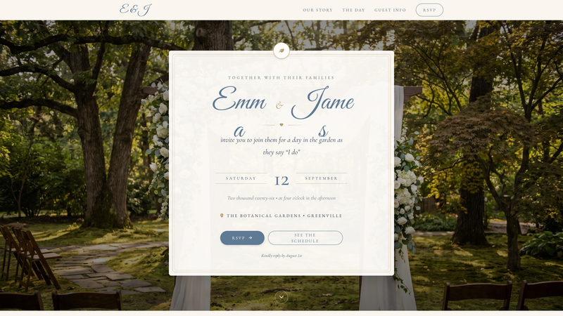 Botanical Garden Wedding