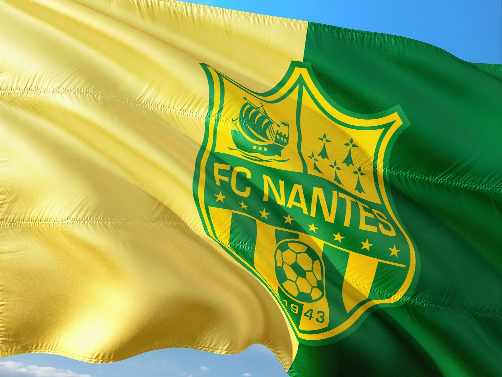 Drapeau du FC football club de Nantes - Canaries