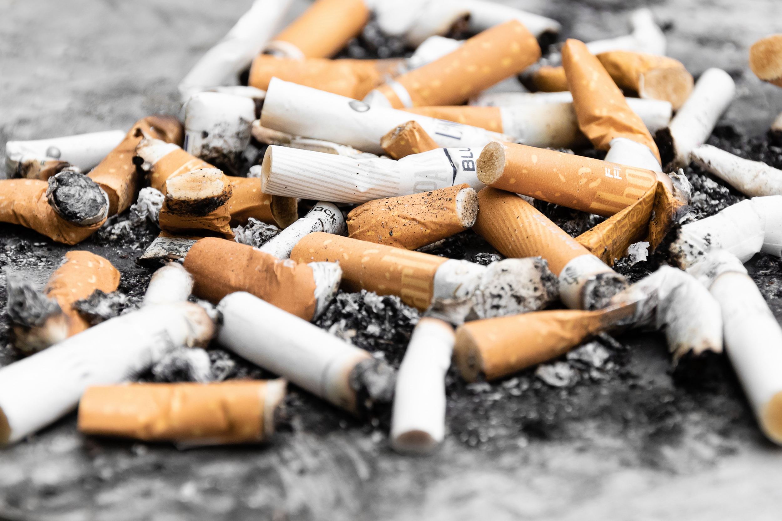 pile of cigarettes