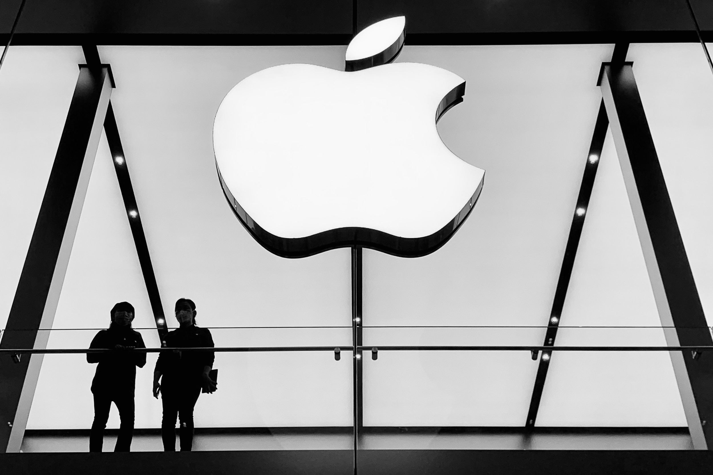 Logo Apple noir et blanc