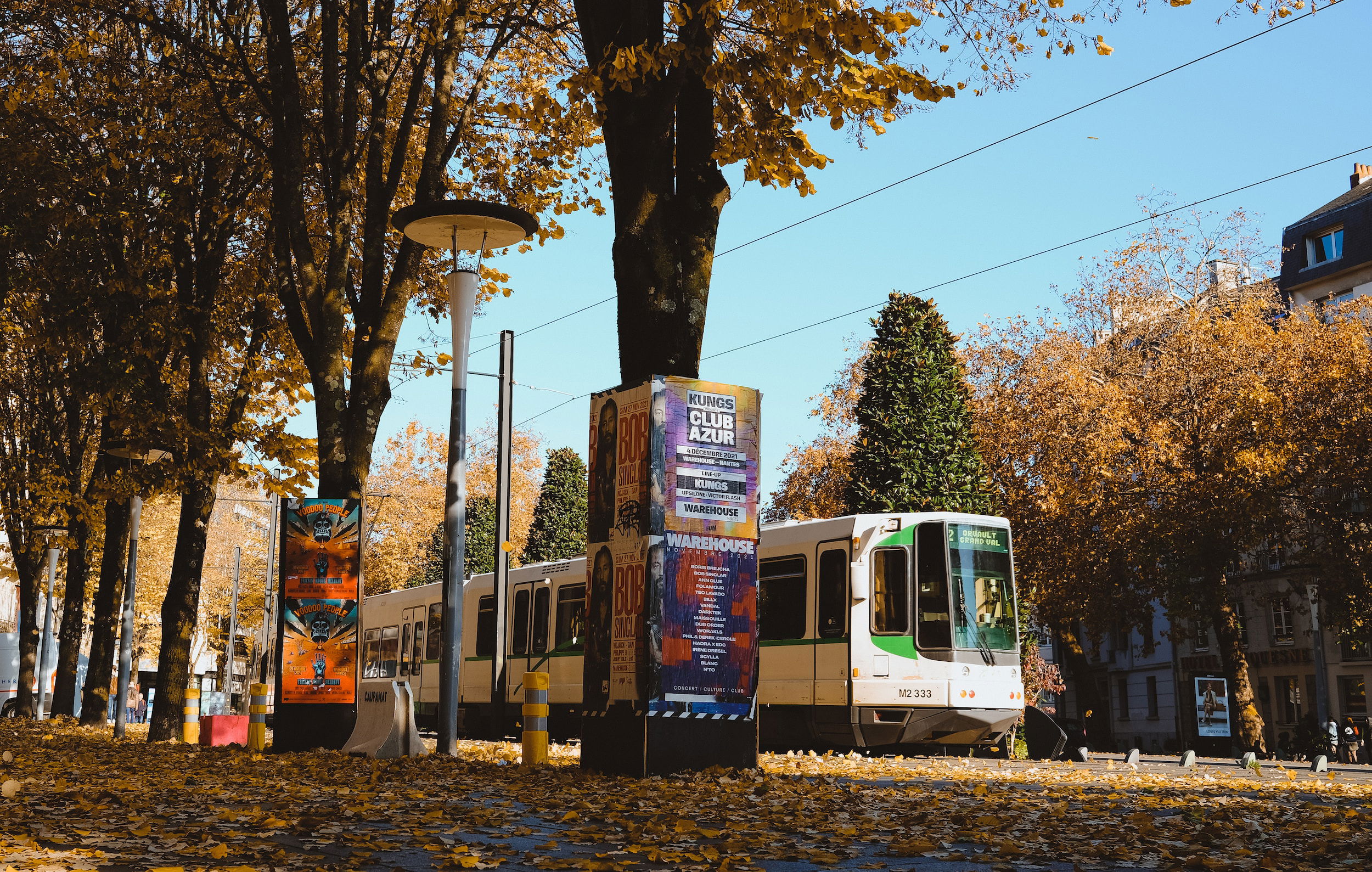 Le tramway de la ville de nantes, vol danger