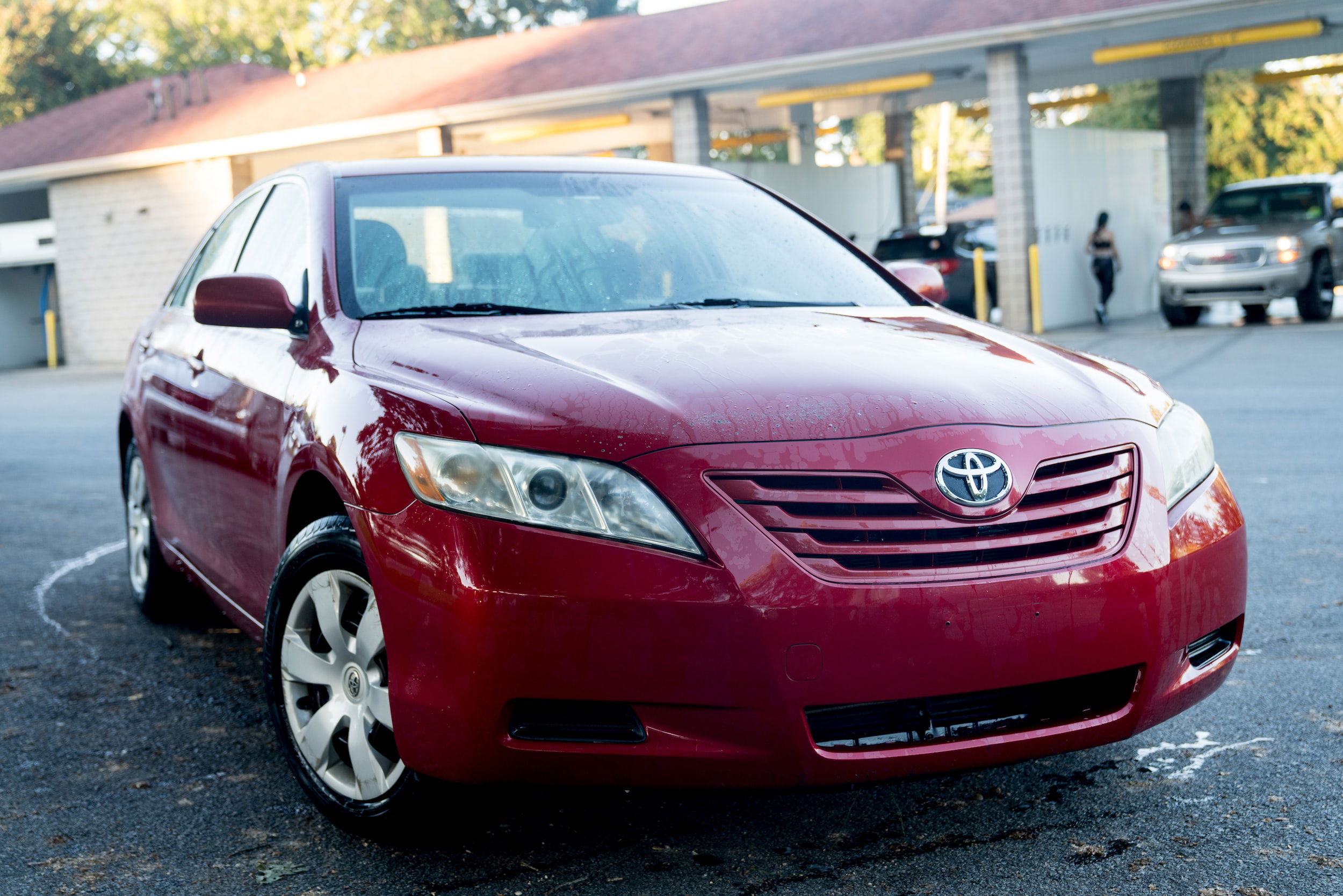 Toyota Camry maintenance light.