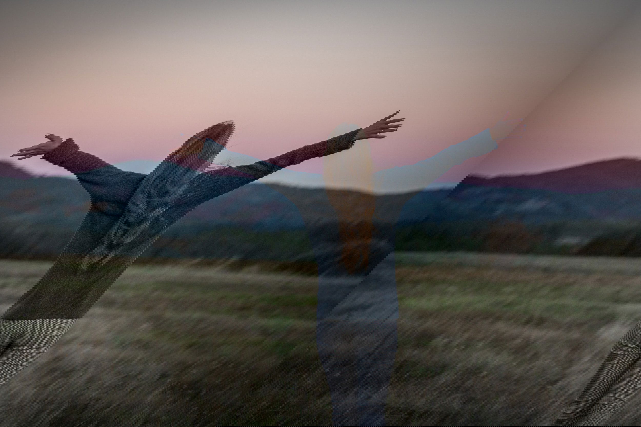 lady standing on a field