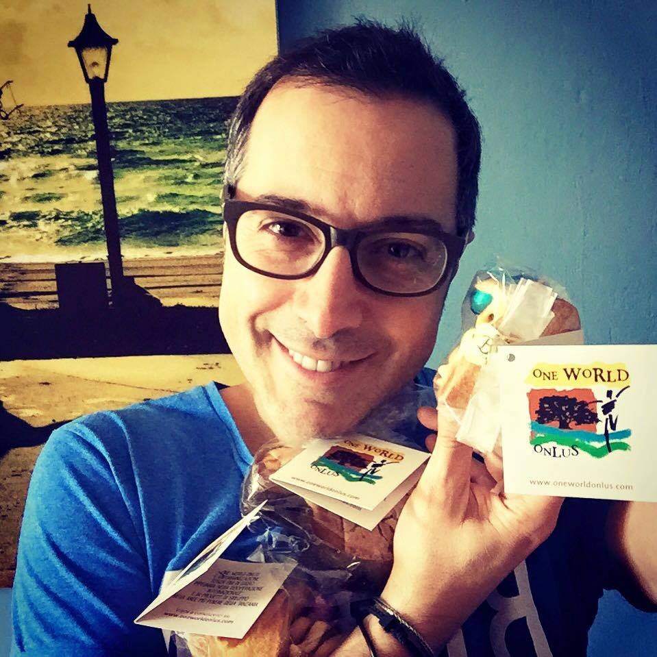 Marzo 2016 una colomba per OWO con Luca Bianchini